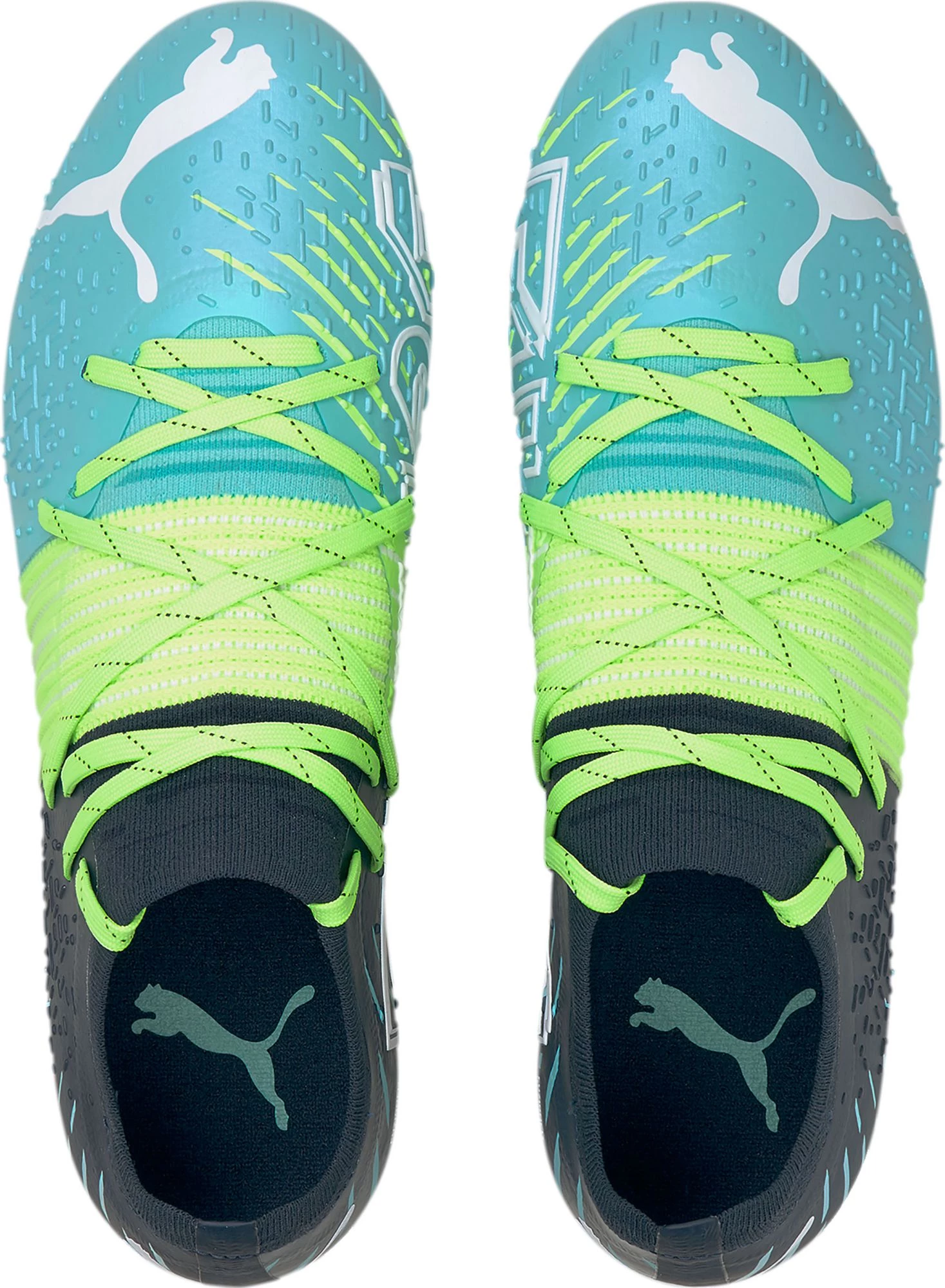 PUMA Men's Future Z 2.2 FG Soccer Cleats Blue/green 6 PUMA Men's Future Z 2.2 FG Soccer Cleats Blue/green - Image 4