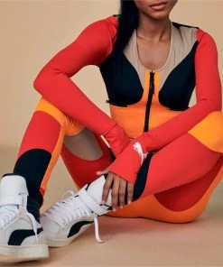 PUMA Women's High Court Love Basketball Leggings Puma Black/urban Red -PUMA Sales 2022 unnamed file 264