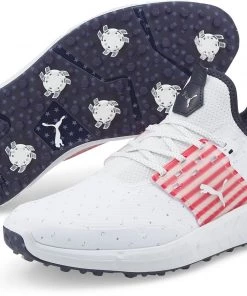 PUMA Men's IGNITE Articulate Love H8 Golf Shoes White/red/navy -PUMA Sales 2022 unnamed file 2644