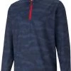 PUMA Men's Volition Flanked 1/4 Zip Golf Pullover Navy Blazer -PUMA Sales 2022 unnamed file 267