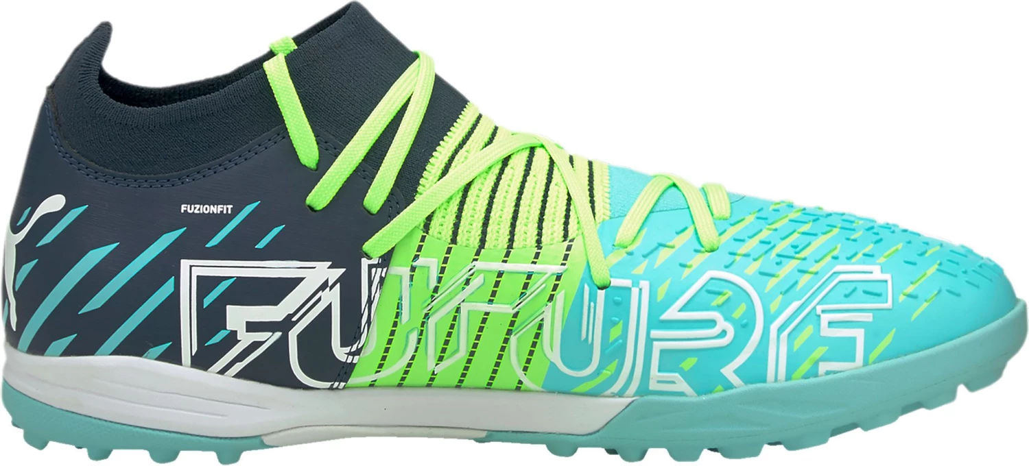 PUMA Men's Future Z 3.2 Turf Soccer Cleats Blue/green 5 PUMA Men's Future Z 3.2 Turf Soccer Cleats Blue/green - Image 3