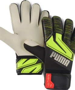 PUMA Adult Ultra Grip 1 RC Goalkeeper Gloves For Men Puma Black/safety Yellow