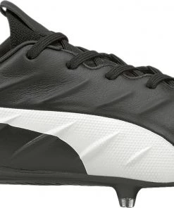 PUMA Men's King Platinum 21 FG Soccer Cleats For Women Black/white