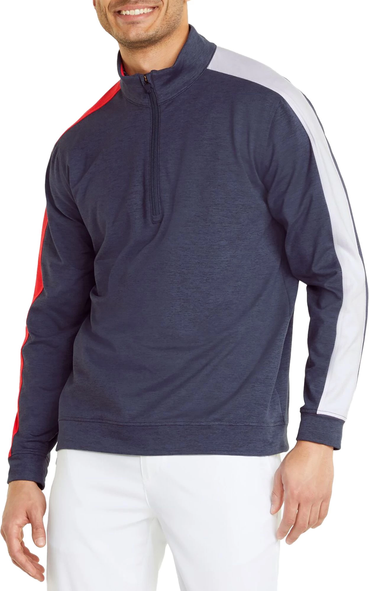 PUMA Men's Volition United T7 Golf 1/4 Zip Navy Blazer Htr/brght Wht 3 PUMA Men's Volition United T7 Golf 1/4 Zip Navy Blazer Htr/brght Wht