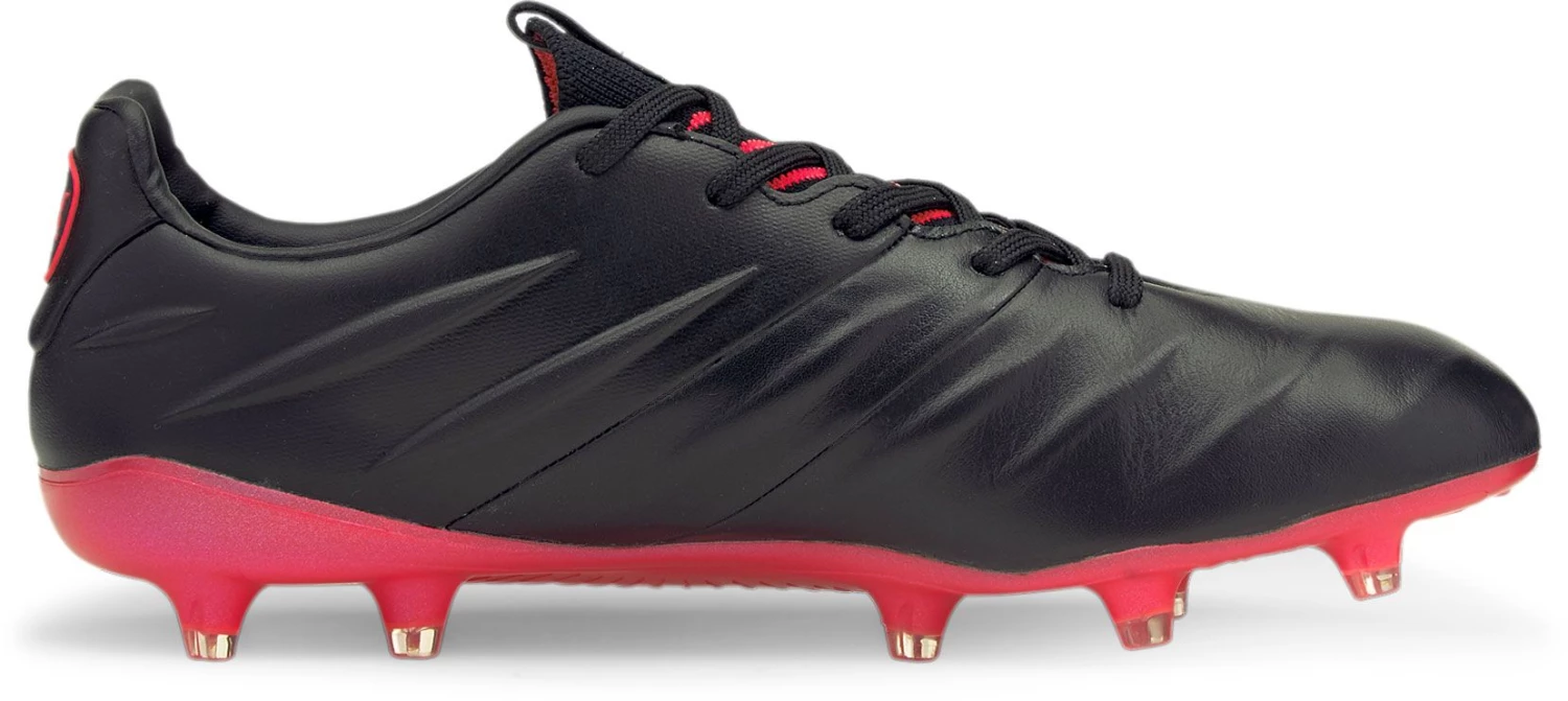 PUMA Men's King Platinum 21 FG Soccer Cleats Black/red 5 PUMA Men's King Platinum 21 FG Soccer Cleats Black/red - Image 3