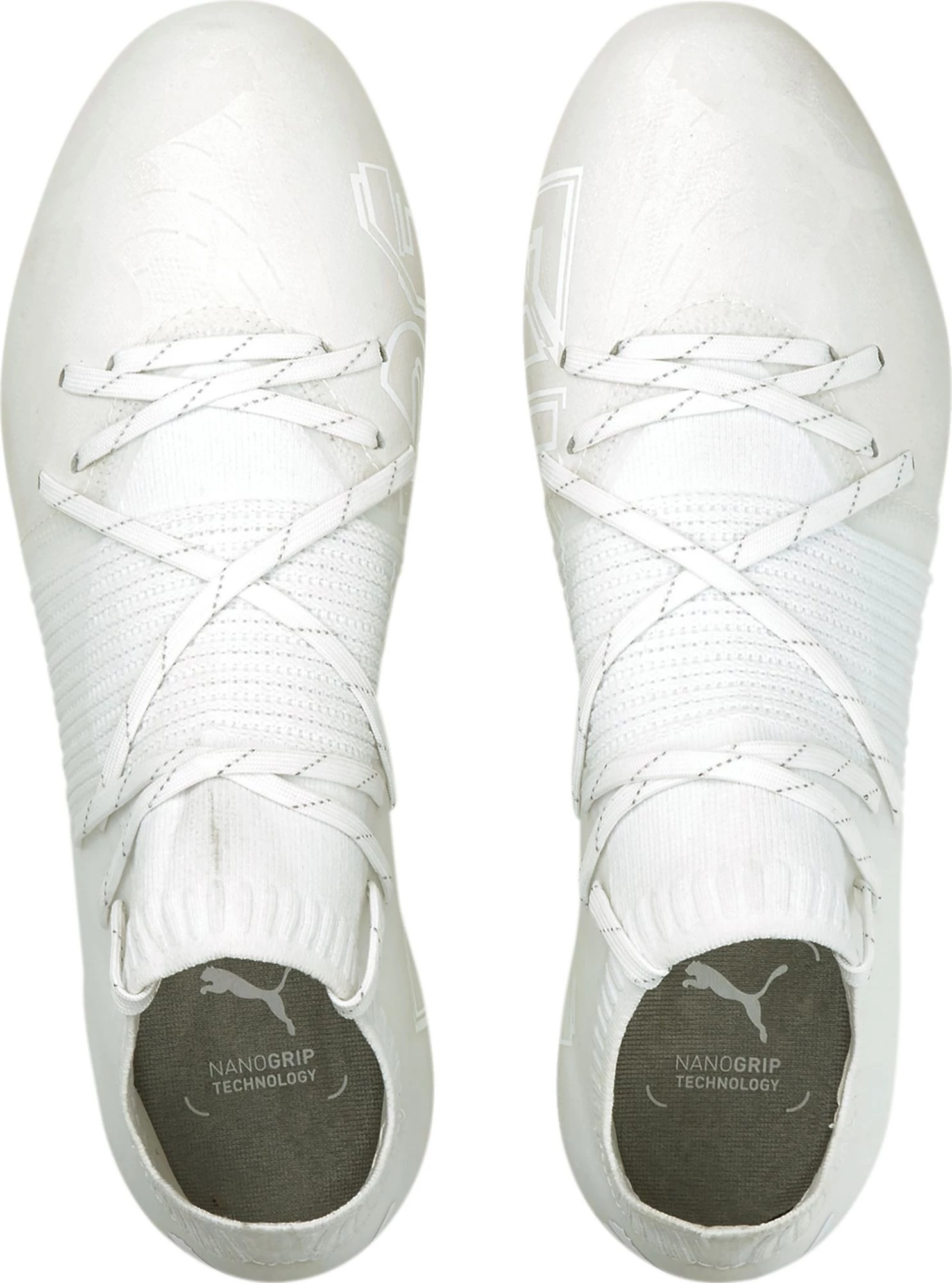 PUMA Men's Future Z 1.1 Lazertouch FG Soccer Cleats For Women White/white 6 PUMA Men's Future Z 1.1 Lazertouch FG Soccer Cleats For Women White/white - Image 4