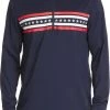 PUMA Men's Volition Independence 1/4 Zip Golf Pullover Navy Blazer/bright White