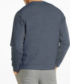 Puma Men's CLOUDSPUN Colorblock Crewneck Golf Sweatshirt Qt Shd Hthr/snst Pnk Hthr -PUMA Sales 2022 unnamed file 303