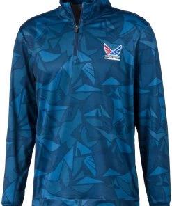 PUMA Men's Volition Collection Aerial 1/4 Zip Golf Pullover Dark Denim