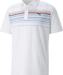 PUMA Men's MATTR Canyon Golf Polo Evening Sky/warm Chestnut