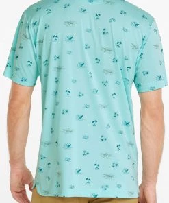 PUMA Men's CLOUDSPUN Lahaina Golf Polo Angel Blue/blue Coral -PUMA Sales 2022 unnamed file 366