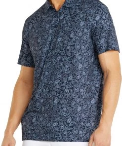 PUMA Men's PUMA X Volition Bandana Golf Polo Navy Blazer/bright White