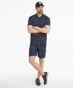 PUMA Men's PUMA X PTC Palm Tree Golf Polo Navy Blazer -PUMA Sales 2022 unnamed file 387