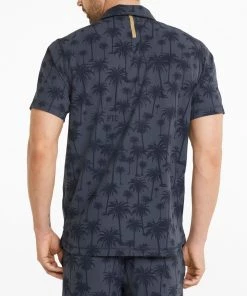PUMA Men's PUMA X PTC Palm Tree Golf Polo Navy Blazer -PUMA Sales 2022 unnamed file 388