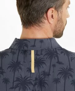 PUMA Men's PUMA X PTC Palm Tree Golf Polo Navy Blazer -PUMA Sales 2022 unnamed file 389