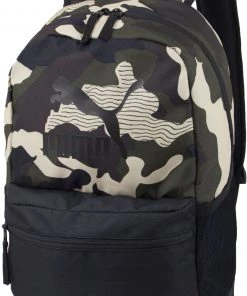 PUMA Layered Print Backpack For Men Grey/black