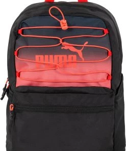 PUMA Aesthetic Bungee Backpack For Men Black/red