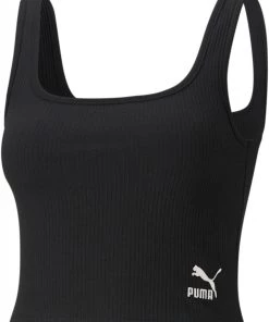 PUMA Women's Classics Ribbed Bralette Puma Black