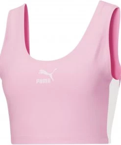 PUMA Women's Iconic T7 Bralette Pink Lady