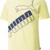 PUMA Men's Big Logo Tee Yellow -PUMA Sales 2022 unnamed file 449