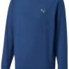 PUMA Boys' Golf Crewneck Blazing Blue Heather