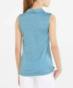 PUMA Girls' Heather Sleeveless Polo Rapture Rose Heather -PUMA Sales 2022 unnamed file 464