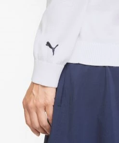 PUMA Women's Striped Golf Sweater Navy Blazer/ski Patrol -PUMA Sales 2022 unnamed file 478