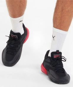 PUMA Court Rider 2.0 Basketball Shoes For Men Black/red/grey -PUMA Sales 2022 unnamed file 5