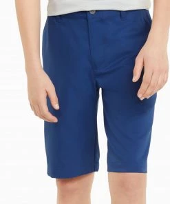 PUMA Boys' Stretch Golf Shorts Navy Blazer
