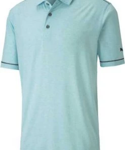PUMA Men's Rancho Golf Polo Thyme Heather