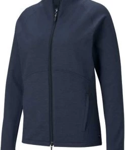 Puma Women's Cloudspun Full Zip Puma Black Heather