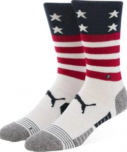 PUMA Tech Crew Golf Socks For Men White