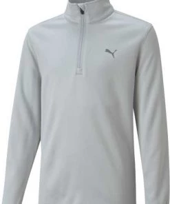 PUMA Boys' Golf 1/4 Zip Puma Black