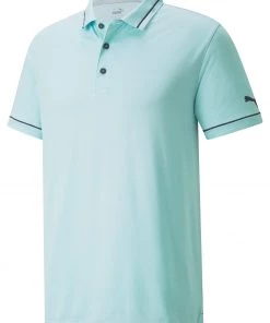 PUMA Men's CLOUDSPUN Monarch Golf Polo Brightcobaltheathrnvyblzr