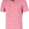 PUMA Men's Caddie Stripe Golf Polo Barbados Cherry Heather -PUMA Sales 2022 unnamed file 570