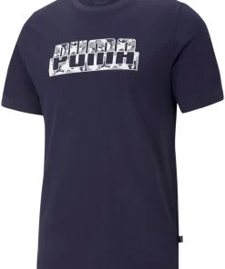 PUMA Men's Core Camo Graphic T-Shirt Peacoat
