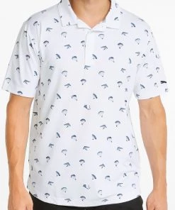 PUMA Men's MATTR Hangtime Golf Polo Bright White/angel Blue