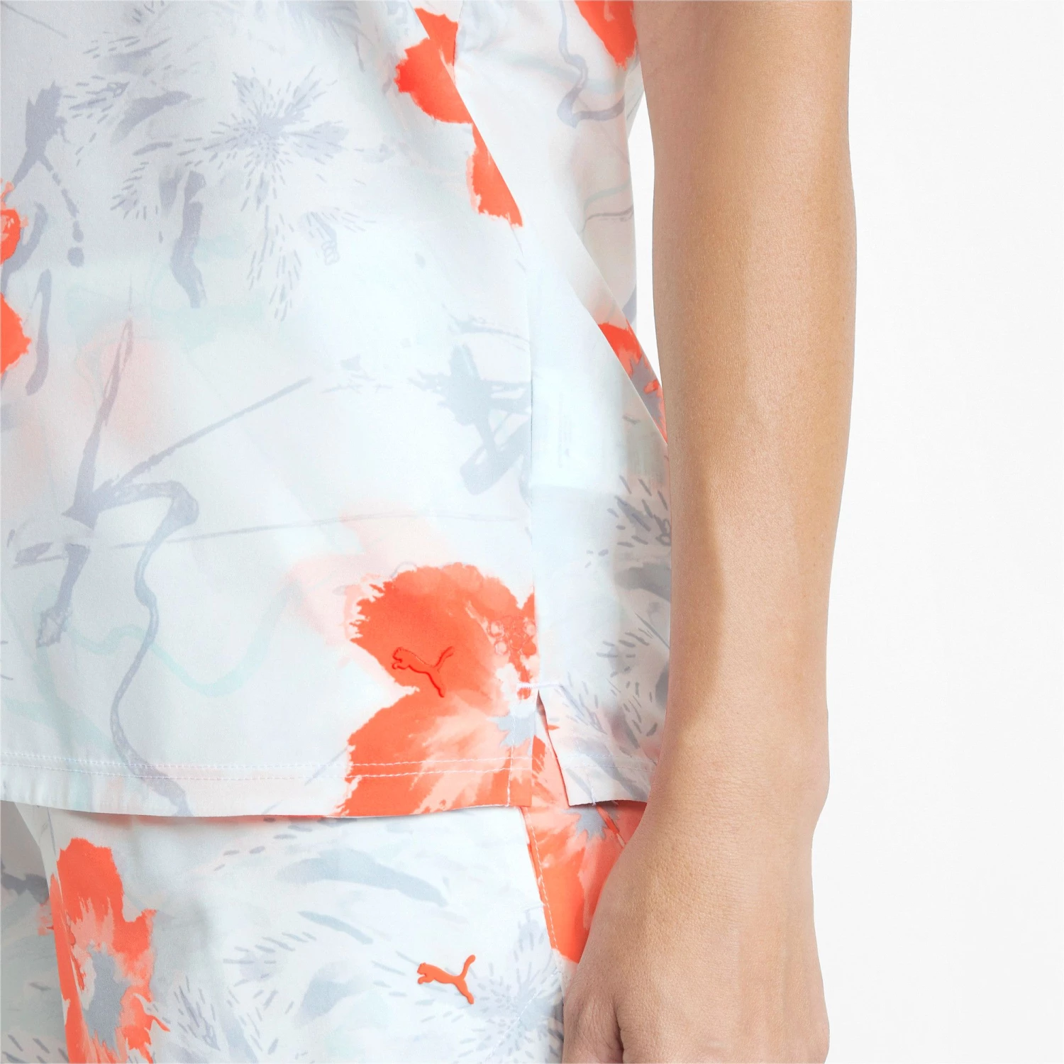 Puma Women's Nassau Sleeveless Golf Polo Puma Black/hot Coral 6 Puma Women's Nassau Sleeveless Golf Polo Puma Black/hot Coral - Image 4