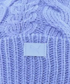 PUMA Women's Golf Cable Pom Beanie Navy/white -PUMA Sales 2022 unnamed file 628
