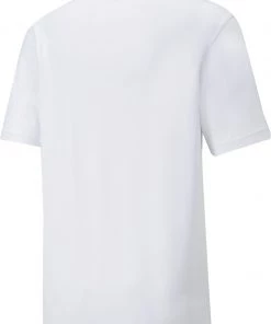 PUMA Men's CLOUDSPUN Abaco Golf Polo Bright White/hot Coral -PUMA Sales 2022 unnamed file 634