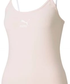 PUMA Women's Classics Logo Tank Top Cloud Pink