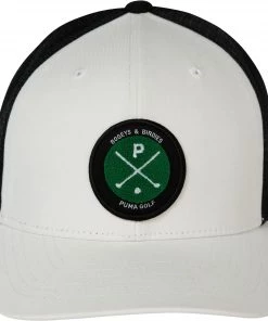 PUMA Men's Partender Snapback Golf Hat White/black -PUMA Sales 2022 unnamed file 648