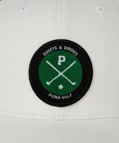 PUMA Men's Partender Snapback Golf Hat White/black -PUMA Sales 2022 unnamed file 649