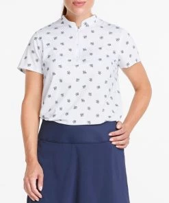 PUMA Women's MATTR Hibiscus Golf Polo Bright White/navy Blazer -PUMA Sales 2022 unnamed file 664