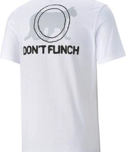 PUMA Men's Franchise Short Sleeve Basketball T-Shirt Puma White