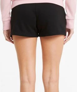 PUMA Women's ESS 4" Sweat Shorts Puma Black -PUMA Sales 2022 unnamed file 705