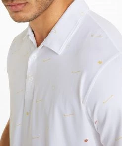 PUMA Men's CLOUDSPUN Love Golf Polo Bright White/mustard Seed -PUMA Sales 2022 unnamed file 719