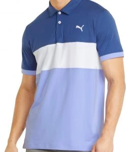 PUMA Men's CLOUDSPUN Highway Golf Polo Puma Black/high Rise