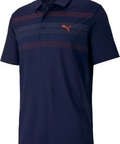 PUMA Men's Road Map Golf Polo Peacoat