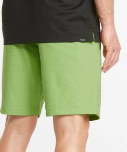 PUMA Men's 101 Stripe Golf Shorts Blue Coral Heather -PUMA Sales 2022 unnamed file 735